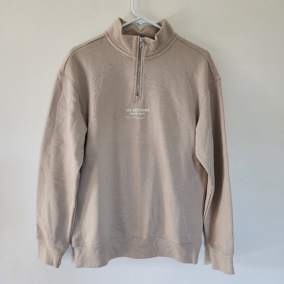 NWT H&M 1/4 zip relaxed fit sweater size xs - Picture 1 of 7